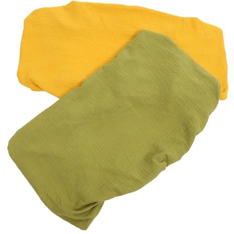 Beatifufu 2stücke Waschbare Wickeltischbezüge Aus Abnehmbar Und Atmungsaktiv Für Wickelauflagen Geeignet Leuchtenden Farben Senfgelb