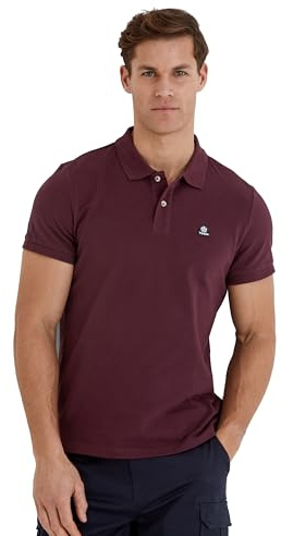 TOG24 Braunton Men's Polo Shirt, Short Sleeves Cotton Pique Polo, Branded Buttons