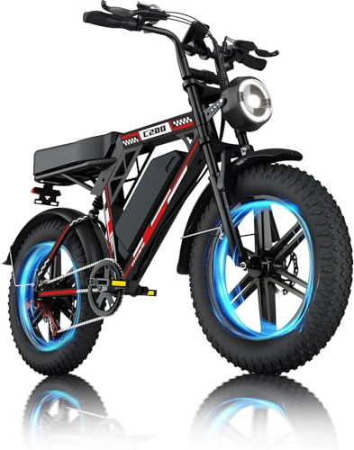 Kalorace Vélo Électrique, 20 vélo électrique Adulte, Batterie 15/17/20AH, Autonomie 60-100 km, Vélo de Trekking, E-Bike, vélo électrique Urbain