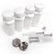 Radiator Accessories,Towel Rail Radiators Universal Brackets Chrome,White,Black, Radiator Valves (White Brackets With Plugs)