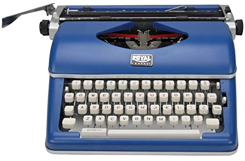 Royal Exclusive 79106B - Máquina de escribir manual (azul)