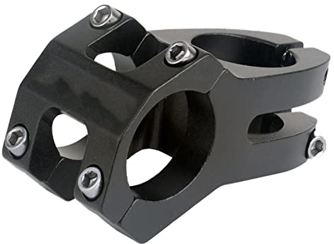 Fahrrad Vorbau,Asudaro Hohler Fahrrad-Lenkervorbau 31,8 mm kurzer Fahrradlenker Verlängerung Aluminiumlegierung Fahrrad Lenker Vorbau Riser Lenker Extender für Mountainbike BMX Faltrad MTB,Schwarz