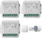 3 módulos de interruptor de persiana inteligente WiFi Tuya, módulo de interruptor de persiana inteligente de 2,4 GHz, control de persiana inteligente, control de aplicación, temporizador para motor de