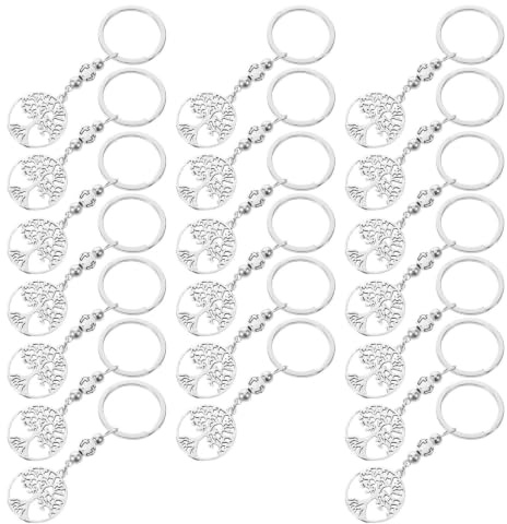 Generic 20 St Metallkors med Nyckelring Kristet Baptism Familjenyckelring Bärbar Korsväska Charm för Första Heliga och Bröllopsgåvor