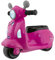 Chicco Motorrad Rutscher für Kinder Vespa Primavera, Kinderfahrzeug mit Elektronischem Bedienfeld, Lichtern und Geräuschen, Abnehmbare Stützräder, Max 25 kg, Kinderspielzeug von 1-3 Jahre, Pink