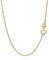 NKlaus 38cm Ankerkette 333 Gelbgold 8 Karat elegante Halskette filigrante Breite 0,8mm Collier 0,75g federleicht 9416