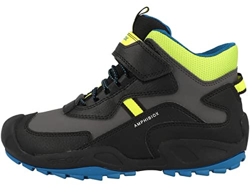 Geox Jungen J New Savage Boy B A Schuhe,24 EU,Black Fluo Yellow