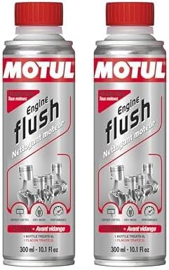MOTUL Limpiador de Motores Antes de Cambio de Aceite, Aditivo para Aceite de Motores de Gasolina y Diésel, Antidesgaste, Reduce el Consumo y Las Emisiones, Ideal Antes de la ITV, Engine Flush, 300 ml