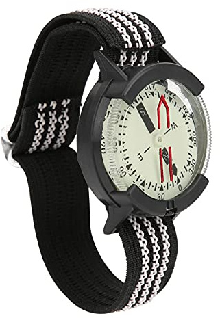 Taidda Compass Diving Watch with Luminous Dial for Camping, Hiking, Acrylic Material