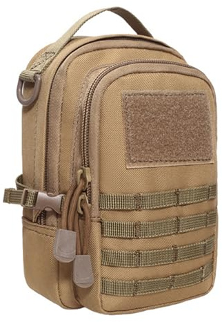 Generisch Sac banane multifonction avec double fermeture éclair, sac banane léger en tissu Oxford pour randonnée, chasse, course à pied, sac banane en plein air