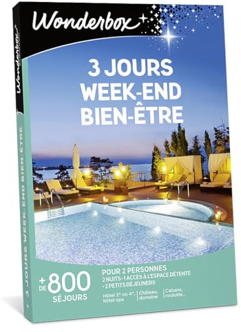 Wonderbox - 3 Jours Week-End Bien-être - Coffret Cadeau - Idée Cadeau Séjours