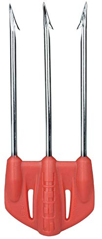 SEAC Killer, Fiocina a 3 Punte Pesanti in Acciaio ad Alta Resistenza Unisex Adulto, Rosso, Standard