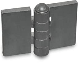 Ganter Standardelement | gångjärn för svetsning – GN 1366-ST-60-60-A-BL | Stålprofil | BxL: 60 x 60 mm
