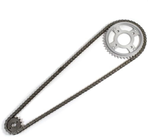 Chain/Sprocket Kit compatible with Lexmoto ZSX 125 ZS125-48A, compatible with Zongshen ZSX 125 ZS125-48A