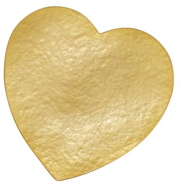 LES POULETTES BIJOUX - Broche Laiton Doré Coeur Martelé