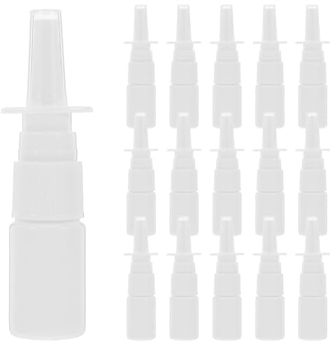 Housoutil 200 St 10ml Direktsprayflaska Fin Sprayflaska Nasal Saltlösning Flaska Sprayflaskor Plastbehållare Nässprayflaska Tom Näspumpsspruta Vit Rena Pe Plast Resa Rengöringsvätska