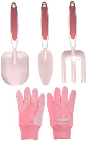 Kids Gardening Set, 4PCS Kleinkind Gartenset umfassen Handschuhe, Schaufel, Rechen, Kindergartenwerkzeuge, kleines Spielzeuggartenset für Jungen- und Mädchengeschenk, Kindergartenset, Kleinkind Garte