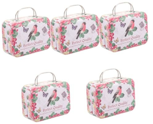 NUOBESTY 5stücke Kleine Dekorative Metallbox Für Kosmetik Und Schmuck Vintage Handheld Aufbewahrungsbox Für Falsche Wimpern Tragbare Mini-trinket Box to