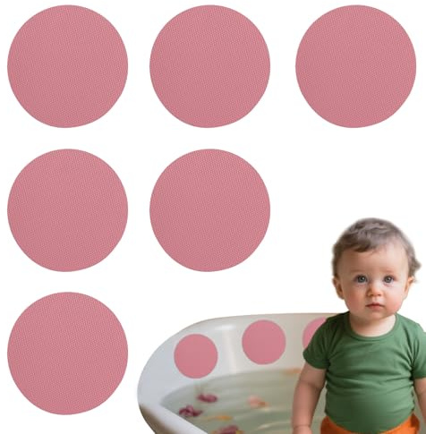 Pegatinas antideslizantes para bañeras, 6 unidades, pegatinas antideslizantes para bañeras, almohadillas adhesivas redondas para baño, cocina, aseo, seguridad