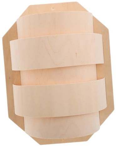 WATIIFUFU Pantalla Luz de Madera Ligera para Sauna de Lámpara, y Fácil de Limpiar Diseño Delicado para Decoración Única en Sala de Sauna