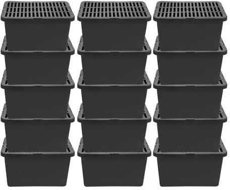 DOITOOL 15piezas Caja De Transporte para Lagartijas De Plástico Caja para Tortugas Transpirable Transportín para Mascotas Pequeñas con Tapa para Viajes y Cuidado De Reptiles