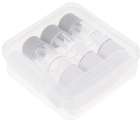 SOPOTUTU 3 pièces Boîte Lentilles Contact Kit de Rangement Transparent avec Pince Épiler et Bouteille Étui Portable pour Lentilles de Contact et Lunettes pour Voyage et Usage Quotidien