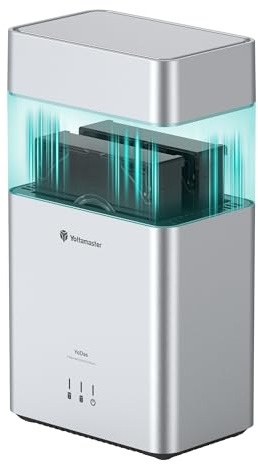 Yottamaster 2 Baies Boitier Disque Dur Externe, 3.5 HDD 5Gbps Couvercle Magnétique, Installation sans Outil, Jusqu’à 24 to × 2, Ventilateur Intégré de 60mm, Fonction Veille Automatique (sans Raid)