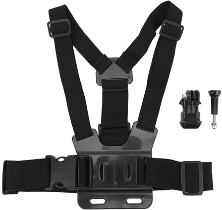 Omquot Sportkamera Bröstrem Justerbar Arrow Storage Case Action Kamerafäste för Utomhusskidåkning Båtliv 1 Styck
