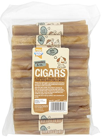 Good Boy - Rawhide Cigars - Dog Chews - Made From 100 Percent Natural Hide - Pack of 25 - Dog Treats Natural