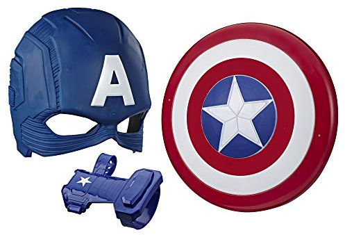 MARVEL Avengers Captain America Rollenspiel-Set (Captain America Maske und Magnetschild Spielzeug für Rollenspiele)