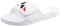 Knixmax Women Sliders Comfort Aqua Slide Sandals Beach & Pool Shoes Adjustable Strap Open Toe Summer Slippers Hook & Loop B White 5/6UK - 38/39EU