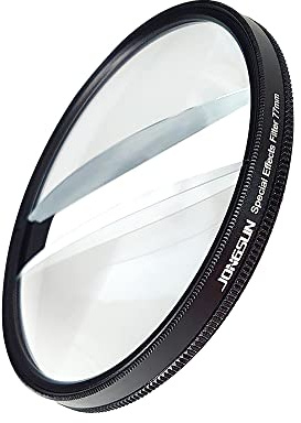 JONGSUN Luna Doble Filtro Efectos Especiales 77mm FX Vidrio Deslumbramiento Película Pantalla Ancha Anamórfica DSLR Video Fotografía Accesorios Cámara (Double Moon)