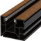 DIWARO. Rollladen Führungsschiene 4047 aus Kunststoff | Farbe Golden Oak | für Maxi Rollladenprofile 40x47 (Farbe Golden Oak | Profil 4047 | Länge 1600mm)