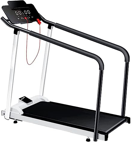Cinta de Correr S100 eléctrica Plegable con Pasamanos, Adecuada para Ejercicios de rehabilitación y Fitness en Interiores. Cinta andadora para casa.
