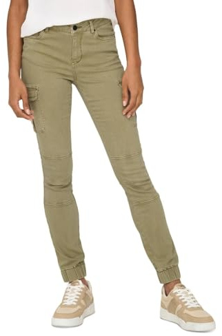 Only Missouri Skinny Cargo Pantaloni con Caviglia, Elmwood, 38W x 32L