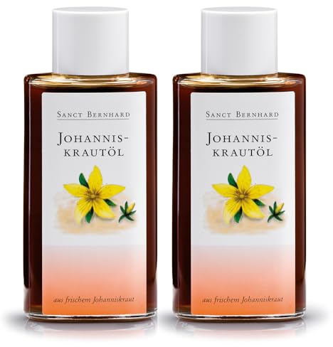Sanct Bernhard Johanniskrautöl aus frischem Johanniskraut | parfümfrei | 2 x 100 ml