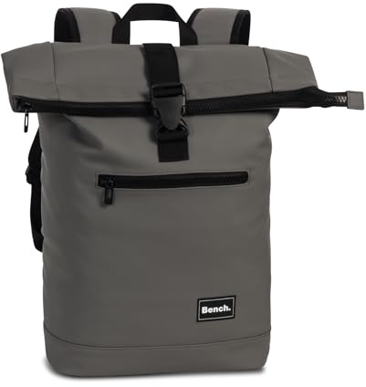 Ragusa-Trade Bench Hydro Rolltop Rucksack Damen & Herren, Daypack, Backpack, 47/56 x 38 x 13 cm, 20 L Volumen, dunkelgrau anthrazit