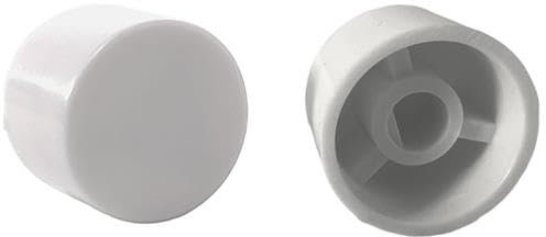 Replacement Dimmer Switch Knob - Spare Universal Knob for D-shaped spindles (1, Matt White (Plastic))