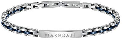 Maserati Jewels Herrenarmband, 22 cm, aus Edelstahl, Keramik, PVD - JM420ATI04