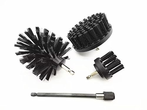 Brosse à récurer ultra rigide avec rallonge de 15,2 cm - Brosse pour perceuse - Brosse pour perceuse - Brosse de nettoyage - Brosse pour perceuse - Brosse pour perceuse en nylon - Brosse pour grille