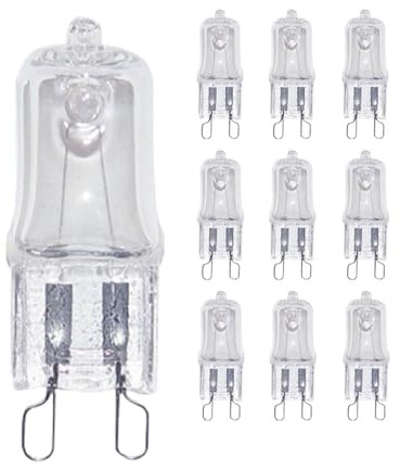 YFlifangting 10 st ugnslampa G9 högtemperaturlampa Steamer Light 25w 28w 40w 60w (Color : 25W)