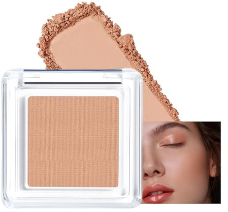 Blushers for Cheeks Make up Blusher, Matte Bronzer Powder Blushes Korean Makeup Blush, Natural Look Long-Lasting Blush, Light Brown Makeup Palette