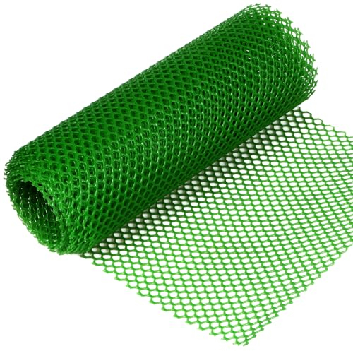 Alambre de conejo de plástico para jardín, malla de alambre verde, alambre de conejo, valla de alambre, valla para roedores, malla para aviarios, cercado para jardín, 40 cm x 6 m