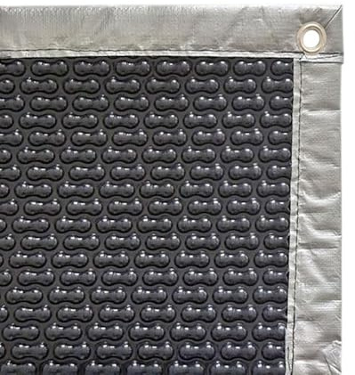 EnergyGuard - Telone a bolle per piscina, 4 stagioni, 500 micron, foderato con 4 lati, con occhielli e copertura protettiva