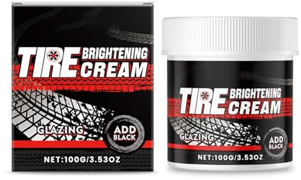 Uqezagpa Soin des pneus automobiles fait briller 100 g Crème nettoyante et brillance améliore l'apparence pour l'entretien quotidien et la brillance de la voiture