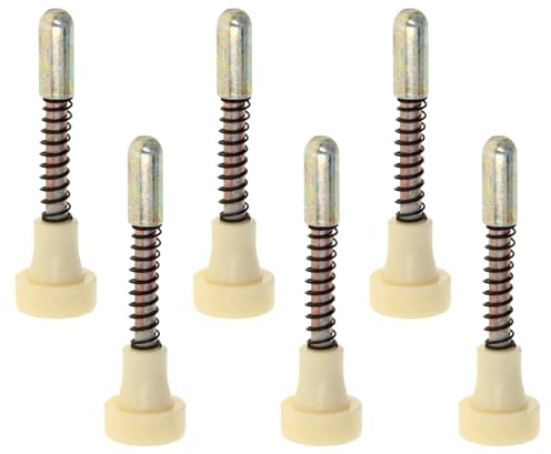 Anneome 6 pièces Loquets à Ressort pour Berceau Garçon Fille Goupilles de Verrouillage Solides avec Fixation par Vis Kit de Réparation pour Portes de Cages et Moustiquaires