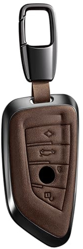 Autoschlüssel Hülle Kompatibel für 1 3 5 6 7 Series X1 X2 X3(B-Brown)