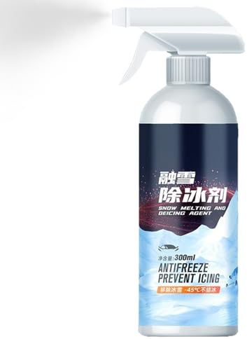 Generico Spray antigelo per Parabrezza Auto – 1x300ml Sbrinatore Automatico rapido, rimozione a Lunga Durata | Soluzione di sbrinamento dei finestrini per SUV, Veicoli, Tetto in, Inverno, casa, giar