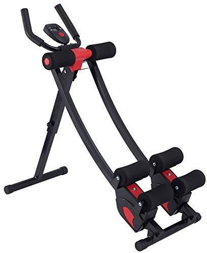 ZELUS Ab Crunch with Digital Display | Abdominal Training Machine with Independent Glide Paths and 4 Intensity Levels | Home Gym Ab Trainer Machine for Abdominal Leg and Arm Fitness, 330lb Cap