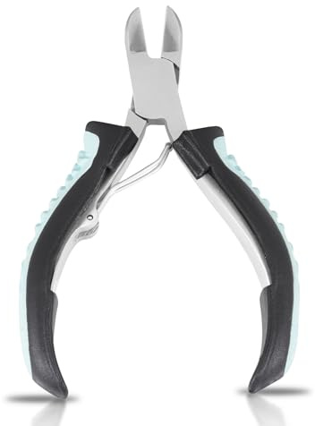 Professional Toe Nail Clipper Cutter Nippers Chiropody Heavy Duty Thick Nails SS (Blue)